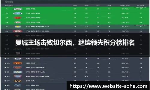 曼城主场击败切尔西，继续领先积分榜排名