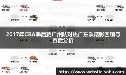 2017年CBA季后赛广州队对决广东队精彩回顾与赛后分析